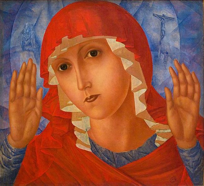 Kuzma Sergeevich Petrov-Vodkin The Mother of God of Tenderness toward Evil Hearts